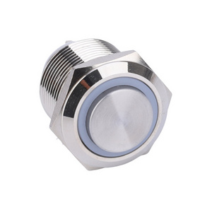 1NO Waterproof IP65 2A 19mm Latching 12V Led Illuminated 4 Pin Teiminal ON OFF Switch Ring Led Push Button Switch 2 buyers