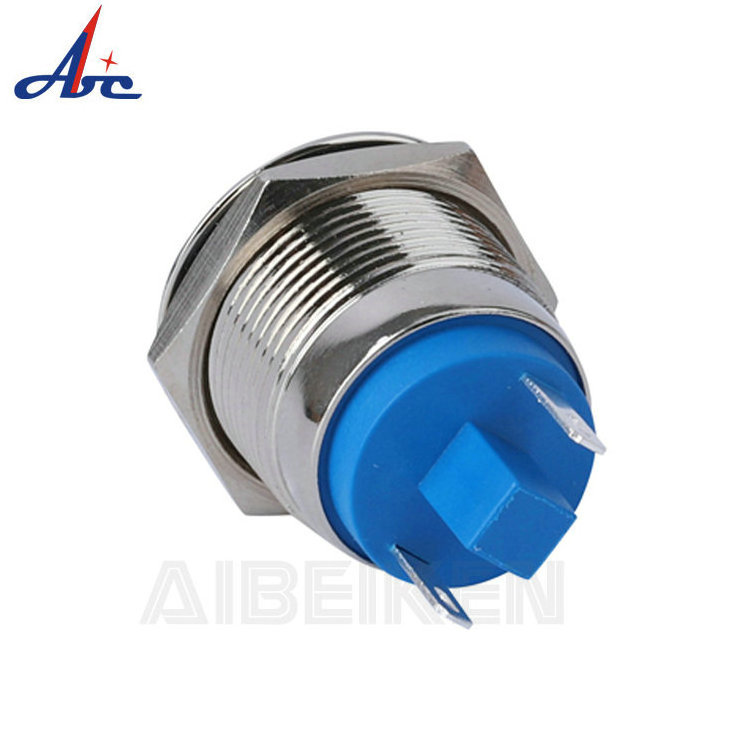 Metal 12v switches 19MM Momentary latching pushbutton switches waterproof metal plates for switch