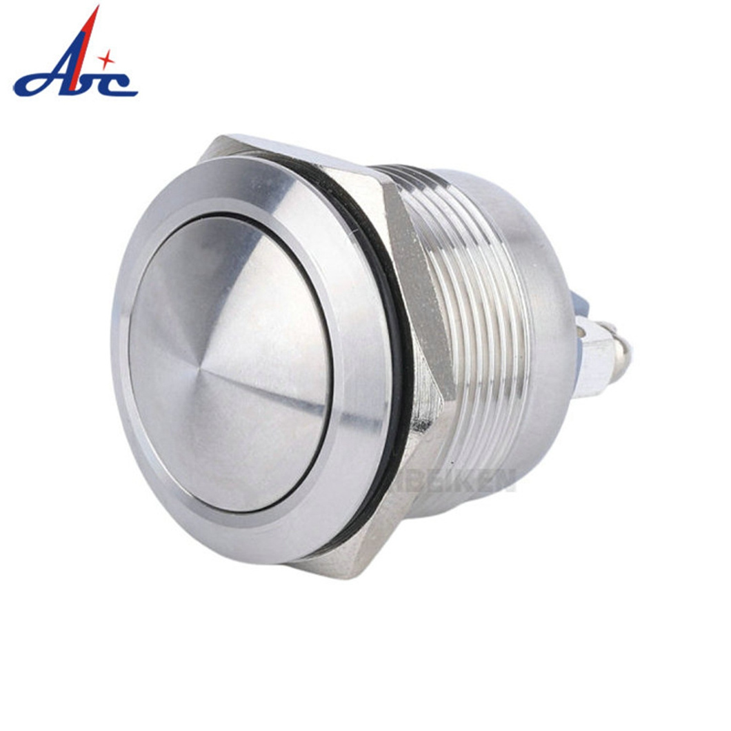 8mm 12Mm 16Mm 19Mm 22Mm 30mm Round Waterproof Ip67 Metal Push Button Momentary Latching Switch for kitchen hood