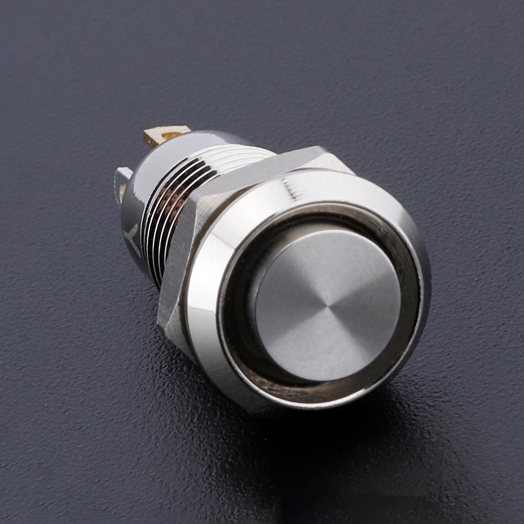 ABILKEEN 8mm 10mm 12mm 16mm 19mm 22mm rocker switch Round high head Waterproof Metal Push Button Switch