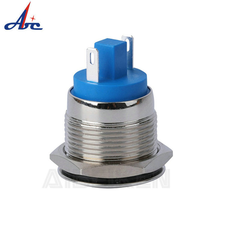 Metal 12v switches 19MM Momentary latching pushbutton switches waterproof metal plates for switch