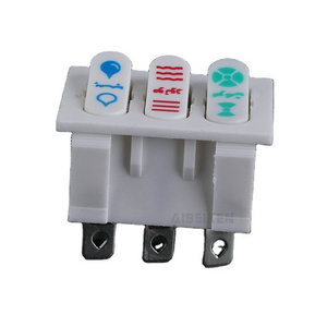 Factory Price Hot Sale On Off On 3 Position Customized Logo 8 Pin Terminal Rocker Switch