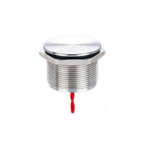 Waterproof  2A 25mm 1NO Flat Head Momentary Function Electric IP68 Latching 25mm Piezoelectric Metal Piezo Switch