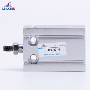 Micro Adjustable Standard Double Acting Standard MA Series Round Piston Stainless Steel Mini Miniature Pneumatic Air Cylinder