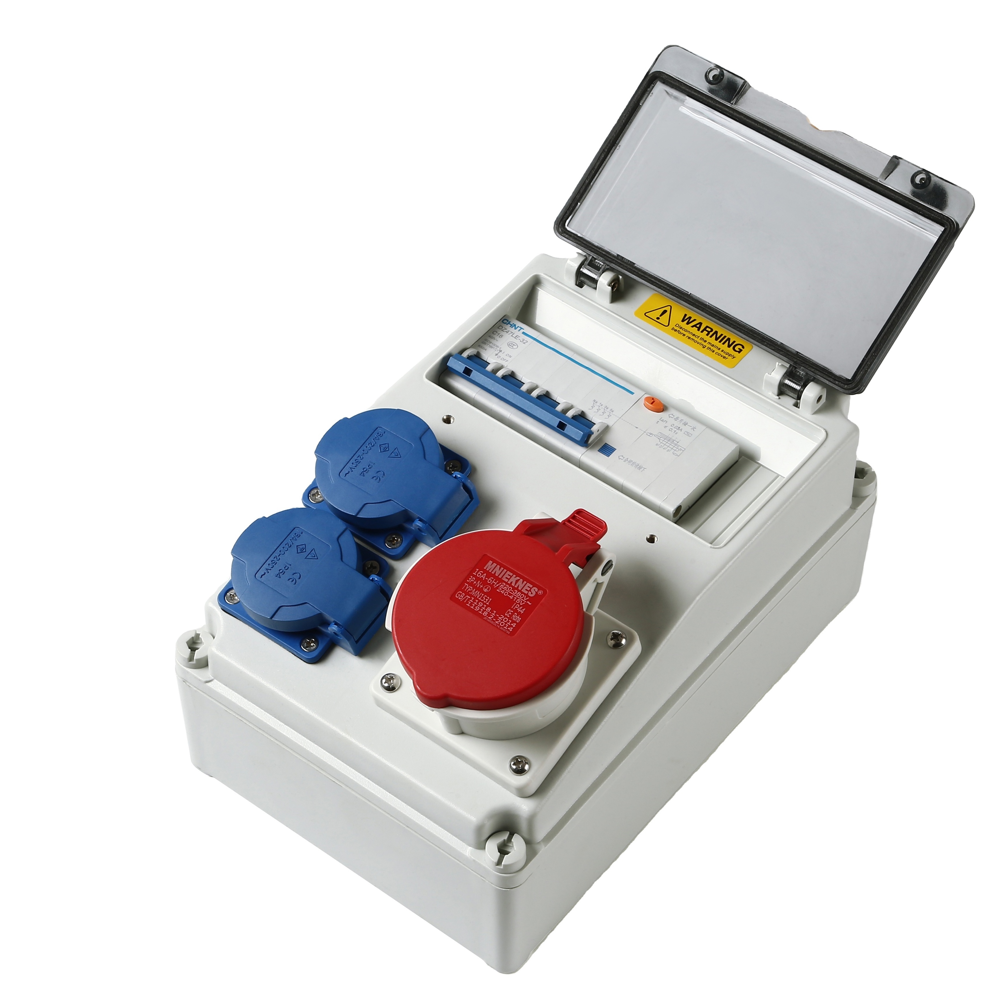 customized ip67 industrial plug and Dustproof socket power distribution box