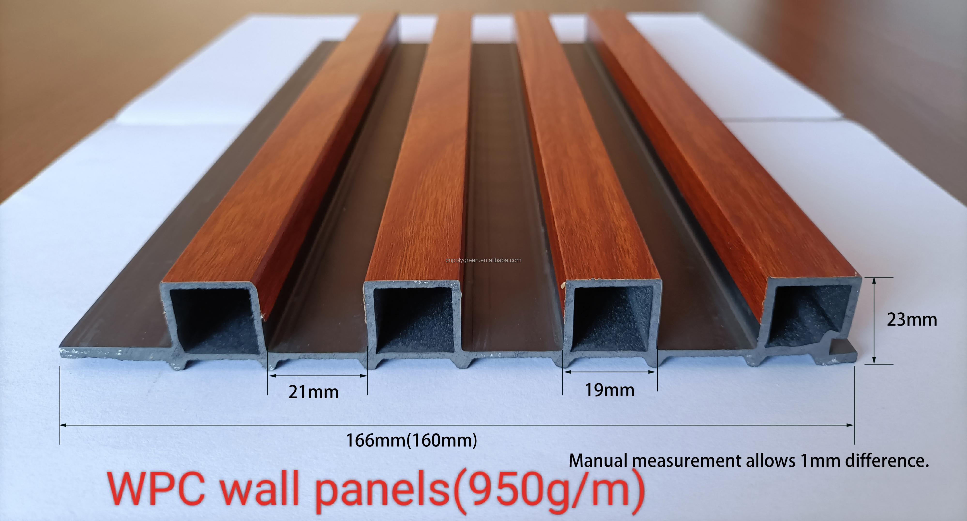 Wooden Plastic Composite Wpc Flucted Wall Panel Wooden Grain Pvc Wpc Wall Panels Modern Waterproof Bathroom Wall Covering Panels