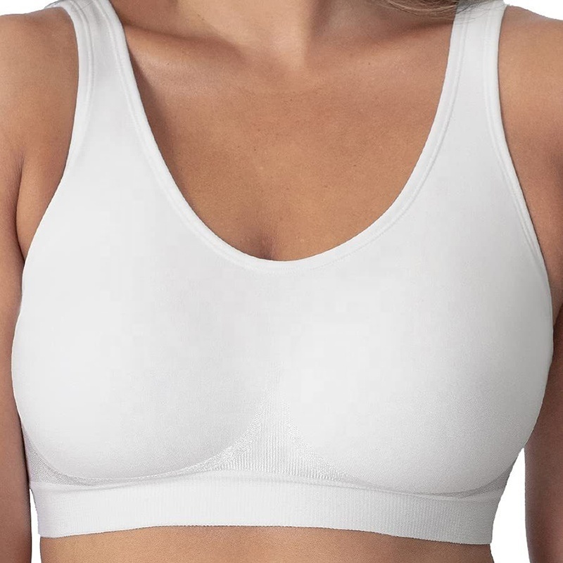 Wholesale Simple Seamless Wireless Shaper Bra Women Comfortable Full Coverage Air Bra