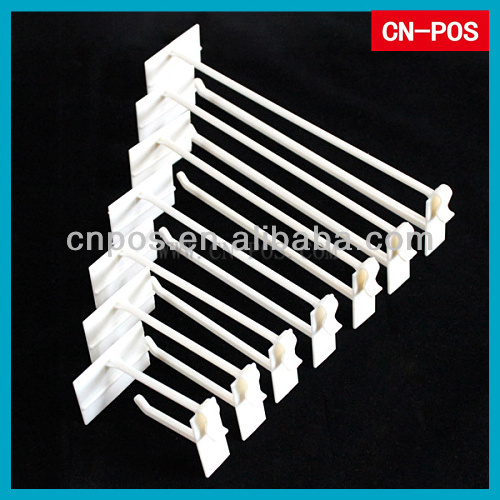 plastic slatwall plate hooks for supermarket hanging