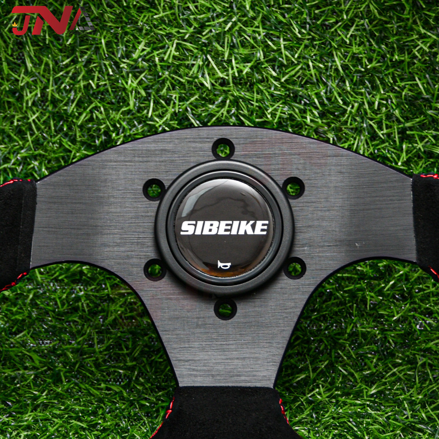 13inch 320mm Suede Leather Steering Wheel D Shape Modified Drift Sim Racing Steering Wheel