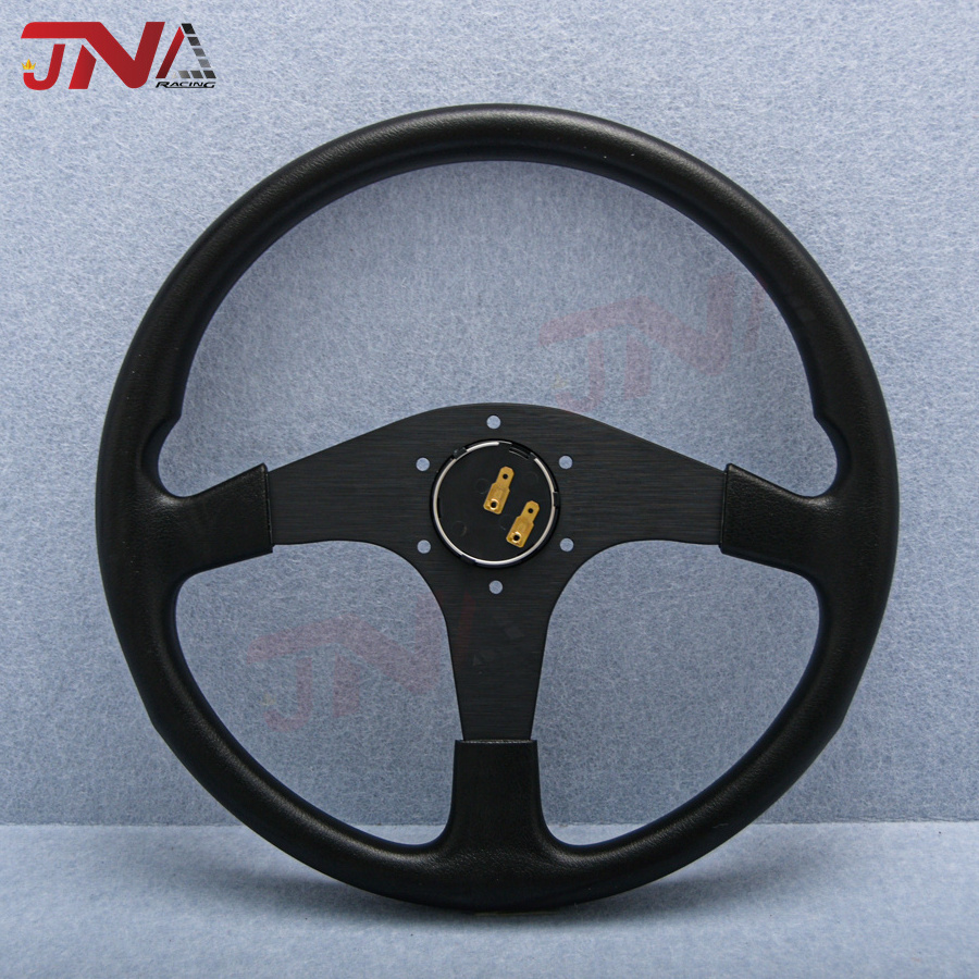 14inch 350mm PU Leather Car Racing Steering Wheel JDM Car Racing Sport Sim Steer Wheel Classic Leather Sim Steering Wheel