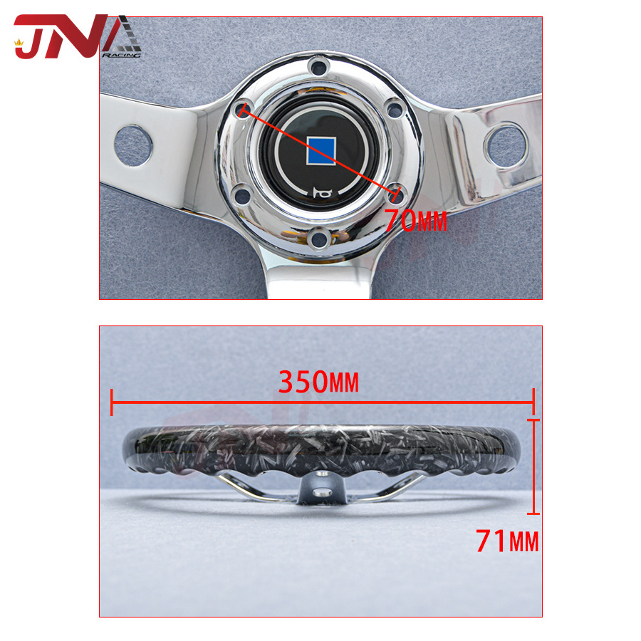 14inch 350mm ABS Car Racing Steering Wheel Aluminum Alloy Deep Corn Dish Sport Drifting Steering Wheels