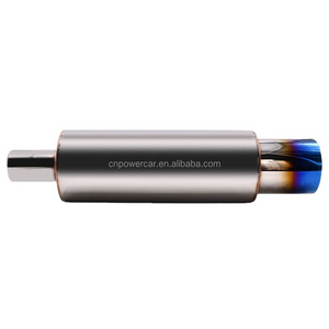 Car Titanium Muffler 51mm Inlet JDM Sport Modified Car Accessories Brunt Blue Exhaust Pipe PC-EP02