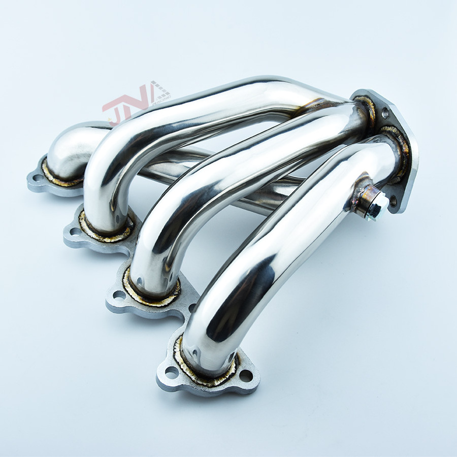 Factory JDM Car Polished Stainless Steel Polished Exhaust Header for Honda 88-00 Civic D16 EX LX DX CX VX HX Headers