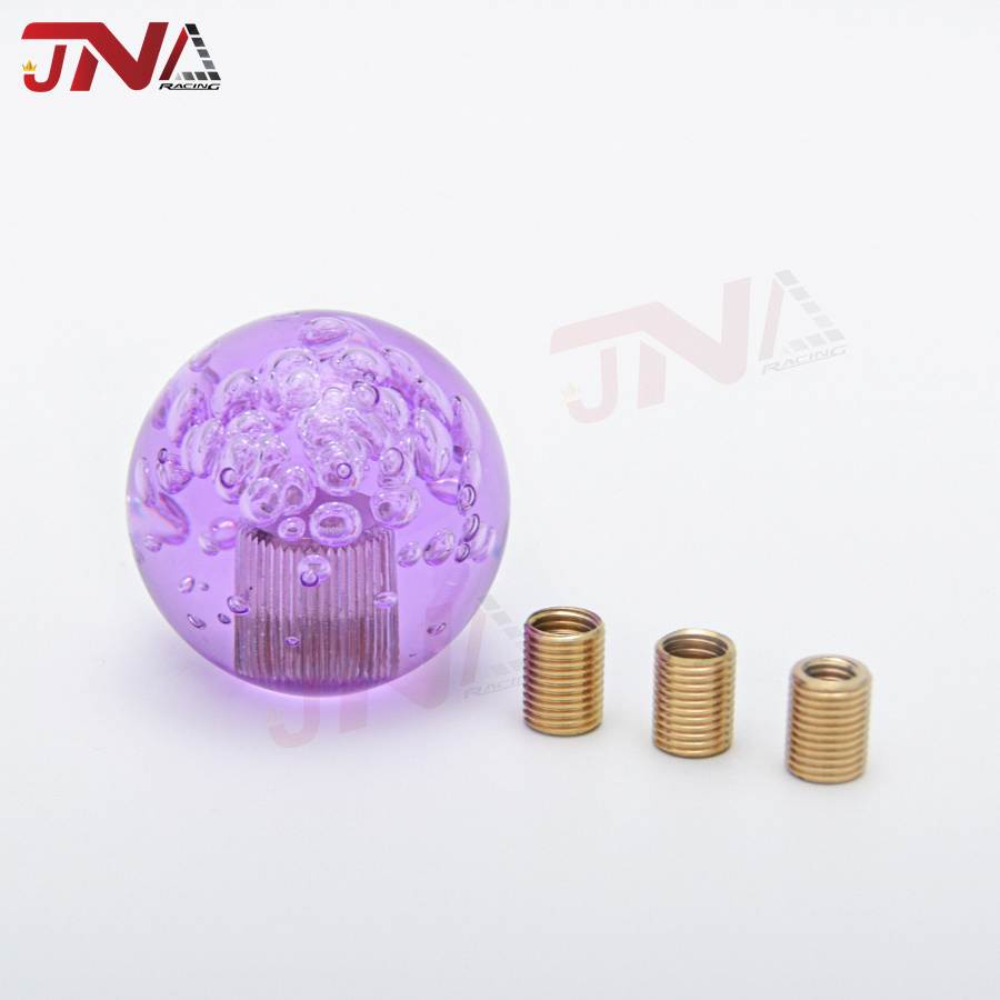 CUSTOM Ball Shift Knob Universal JDM Round Ball Crystal Bubble Manual Gear Shift Knob Lever Shifter