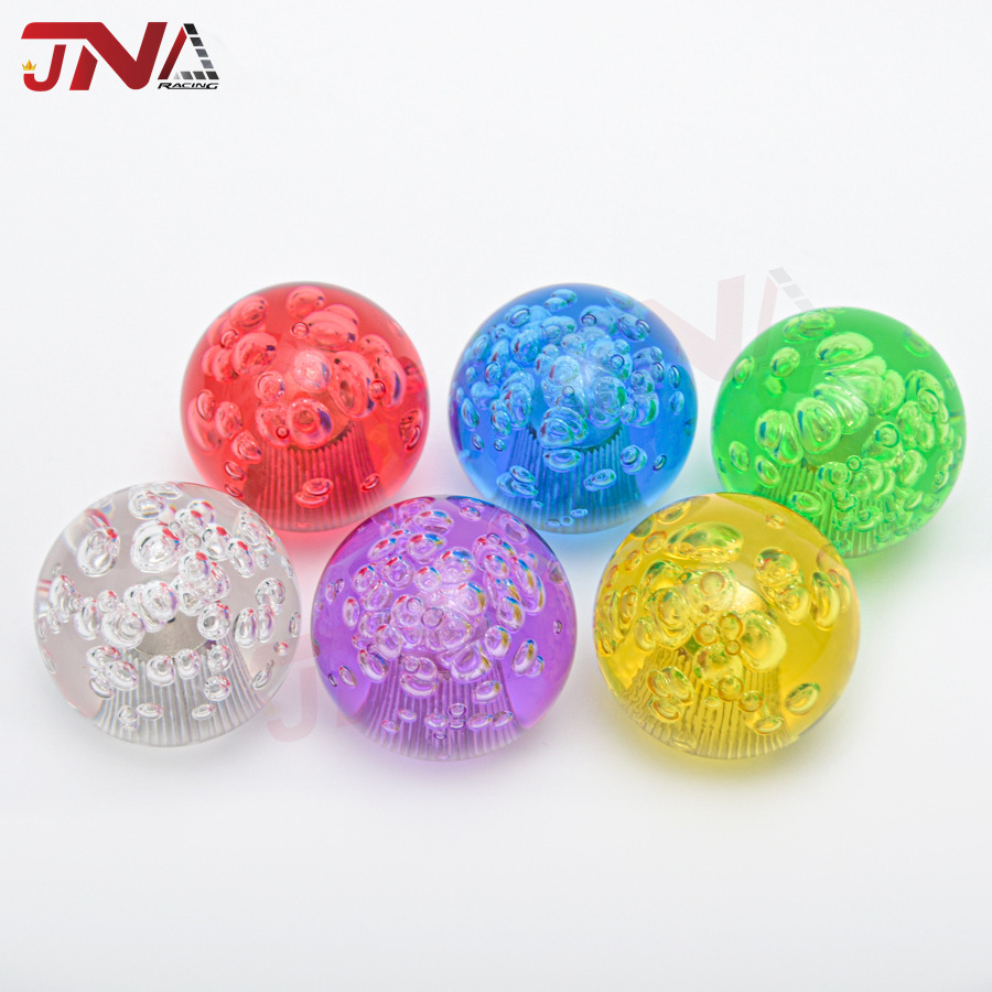 CUSTOM Ball Shift Knob Universal JDM Round Ball Crystal Bubble Manual Gear Shift Knob Lever Shifter