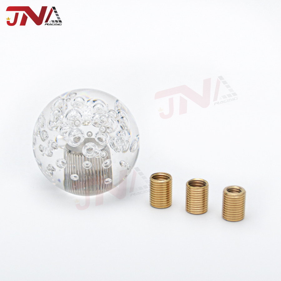 CUSTOM Ball Shift Knob Universal JDM Round Ball Crystal Bubble Manual Gear Shift Knob Lever Shifter