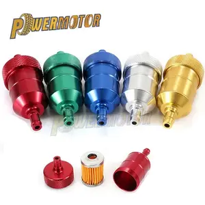 Universal Motorcycle Oil Gas Fuel Filter 8mm Petrol Gas Fuel Filter Cleaner For Honda Yamaha  Pit Dirt Bike ATV Quad