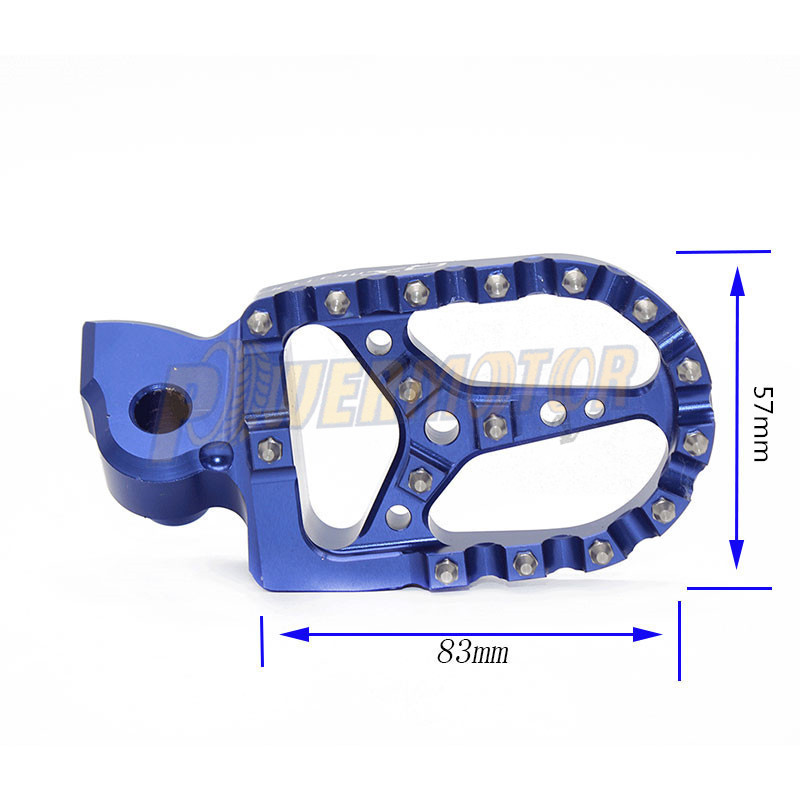 Motorcycle CNC Foot Pegs Rests Footrest  Pedals for YAMAHA Yz 125 250 Yz125 Yz85 Yz450f Wr250 450f 99-17 Aluminum alloy Foot peg