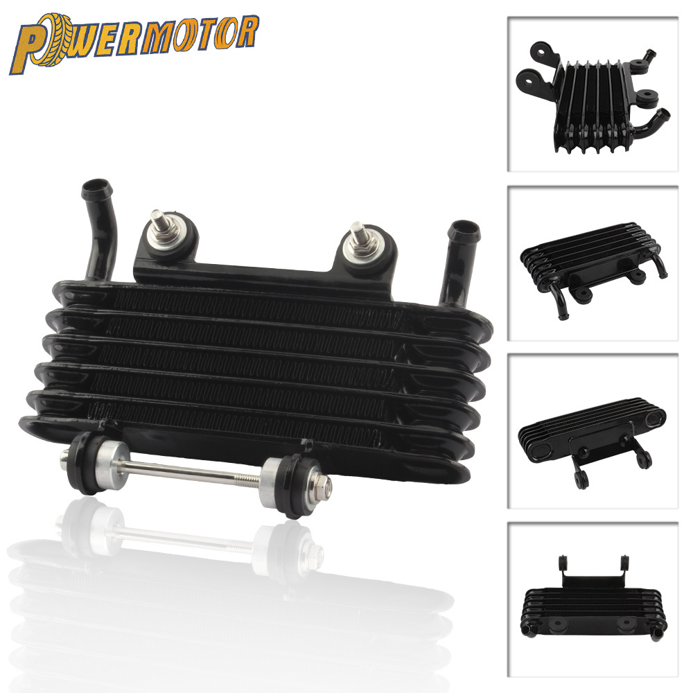 200cc Universal Motorcycle Oil Radiator Aluminum Cooling 5 Row for Kawasaki Honda Yamaha Suzuki Enduro Dirt Bike Modified Parts