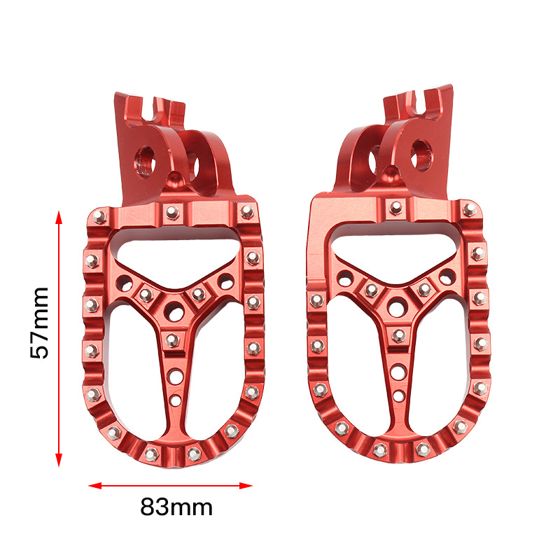 Motorcycle CNC Foot Pegs Rests Footrest  Pedals for YAMAHA Yz 125 250 Yz125 Yz85 Yz450f Wr250 450f 99-17 Aluminum alloy Foot peg