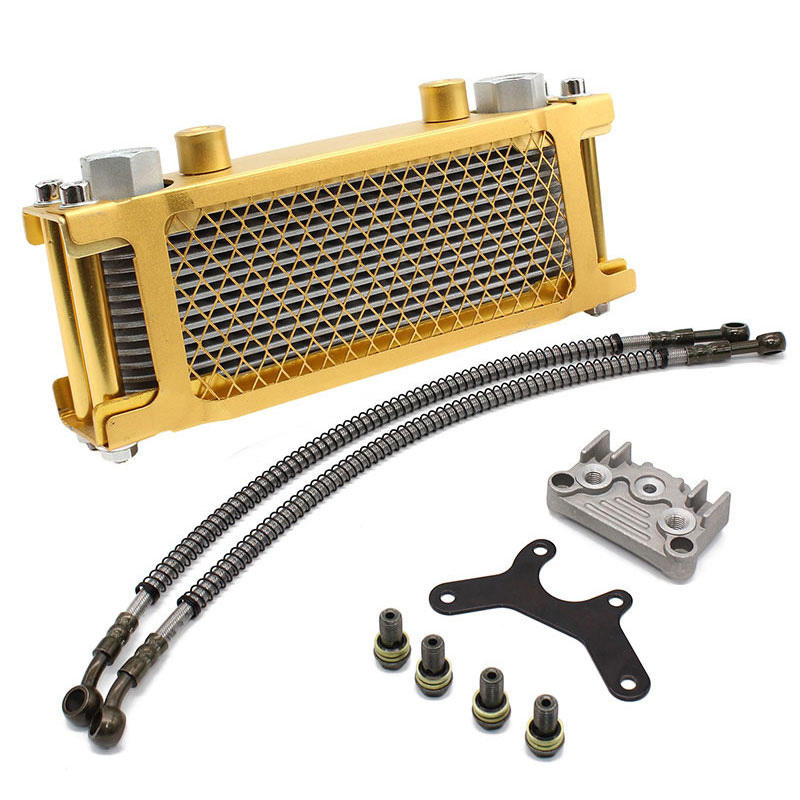 Motorcycle Oil Cooling Cooler Radiator Oil Cooler Set Fit For 125cc 140cc  Engine Dirt Pit Monkey Bike ATV Chinese Made