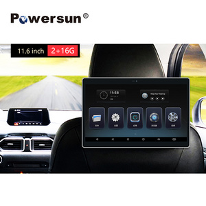 Powersun 4K Cheap GPS Android 11  Car TV Touch Screen Headrest Monitor Rear Seat Entertainment