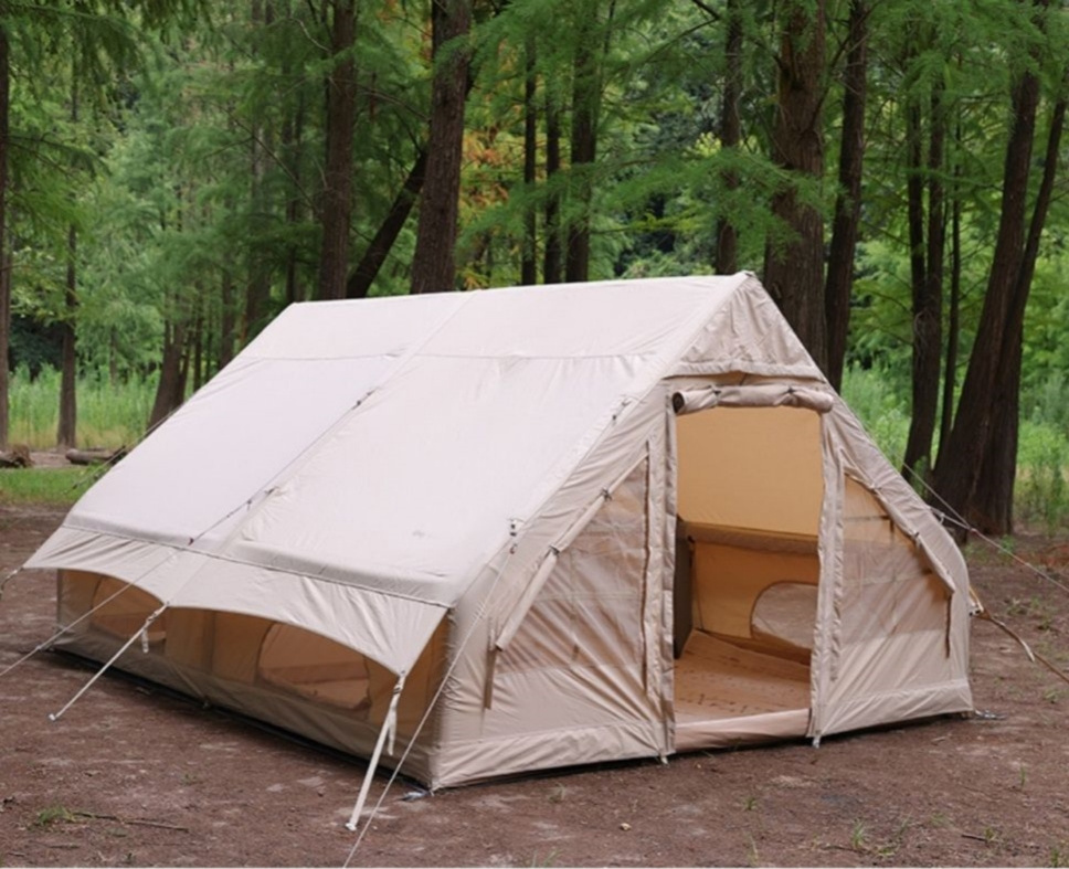 China Light Weight Oxford Cloth Fabric Blow Up Winter Outdoor Air Inflatable House Cabin Camping Tent