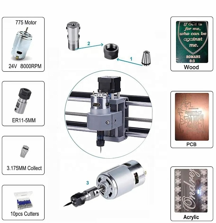 Cnc 3018 Mini Router Machine Cnc Router Fresadora Dsp Controller For Cnc Wood Router