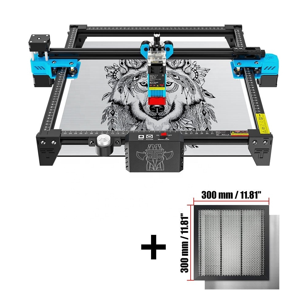 TTS 55 Twotrees Mini Glass Wood Desktop Cutting Grabadora Lazer Cnc Tree Cutting For Acrylic Graving CO2 Laser Engraving Machine