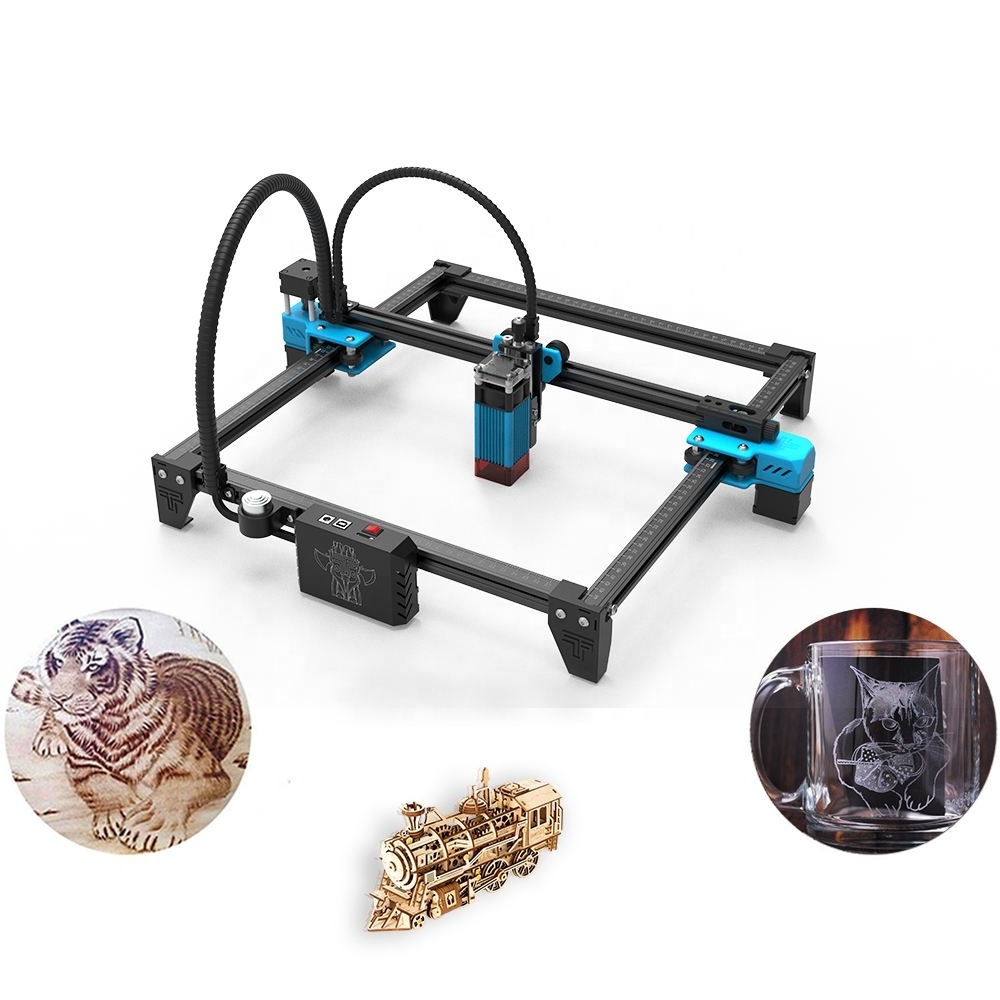 TTS 55 Twotrees Mini Desktop Cnc Woodworking Glass Lazer Cutting For Acrylic 5W De Gravure CO2 Laser Engraving Machines