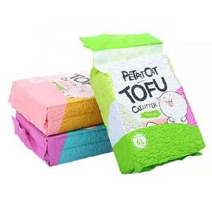 Dust-Free Deodorizing Tofu Soy Non-Mixed Bentonite Cat Litter Plant Scented Pet Cleaning Supplies For Cats