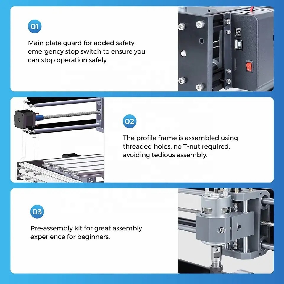 Cnc 3018 Beta Cheap China 4 Axis  Wood Router  Milling Machine Cheap With Turning Lathe Turning Device Wood Router