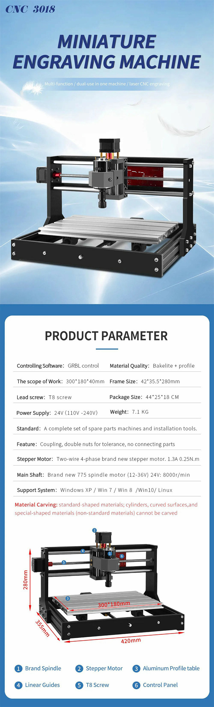 Cnc 3018 Mini Router Machine Cnc Router Fresadora Dsp Controller For Cnc Wood Router