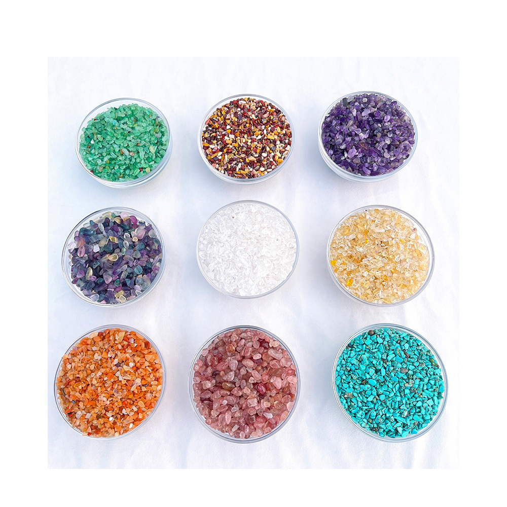 500G Bag Crystal Chips Natural Amethyst Chips Crystal Healing Tumbled Stones Gravels For Ornaments