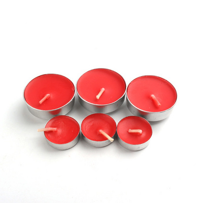 Scented tealight colored tea light 1 2 4hrs burning time paraffin wax candle