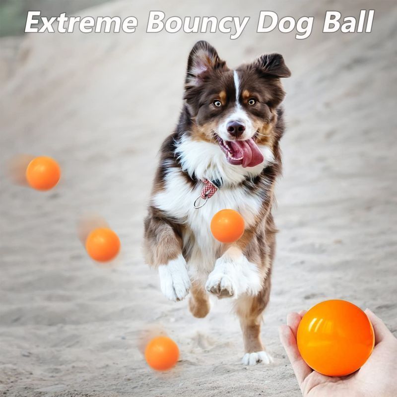 Best Selling 100% Safe Non-Toxic Floating Durable Bouncy Dog Balls Indestructible Solid Rubber Dog Ball Toys for Dogs