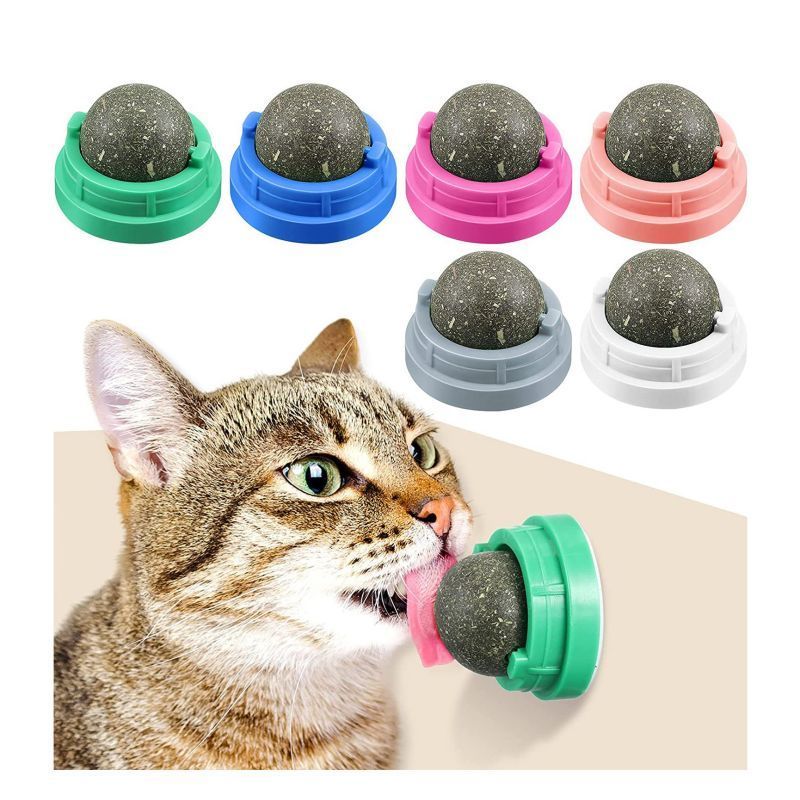 Wholesale Teeth Cleaning Safe Healthy Edible Kitty Chew Toys Catnip Ball Catnip Toys for Cats Lick