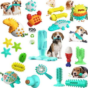 Wholesale Custom Rubber Dog Toy Molar Teeth Durable Indestructible Dog Chew Toy for Dogs