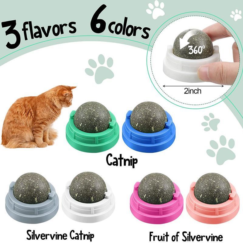 Wholesale Teeth Cleaning Safe Healthy Edible Kitty Chew Toys Catnip Ball Catnip Toys for Cats Lick