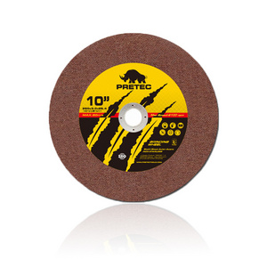 PRETEC 10" 250 mm cutting disc abrasive tools for stainless steel metal cutting wheel