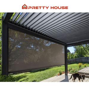 Best Pergola Designs Motorized Sunshade Opening Louver Roof Gazebo 12x12 Garden Aluminium Outdoor Pergola