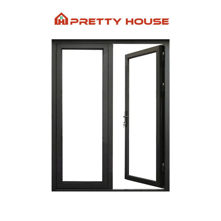 Custom insulated double glazing interior modern aluminium french door exterior double entry front doors