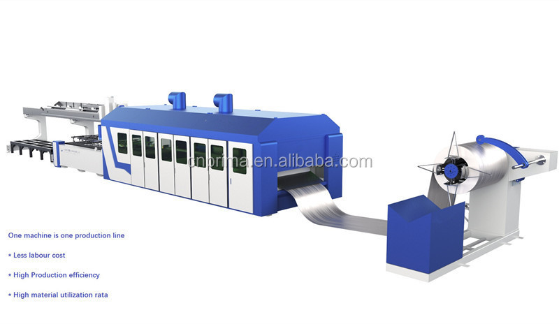 Single Table Rolled Coil Steel Fiber Laser Cutting Machine for Sheet Metal