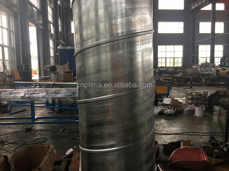 High performance Aluminum flexible air duct Spiral pipe forming machine with price