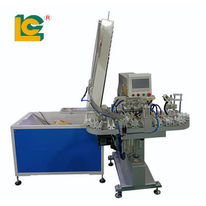 Plastic Cap Printing Machine Automatic Multi-Color Water Bottle Cover Pad Printing Machine Equipment With Conveyor