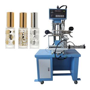 LC Brand Plastic Plane And Round Objects Automatic Hot Foil Stamping Machine For glass Bottle plastic cup Logo