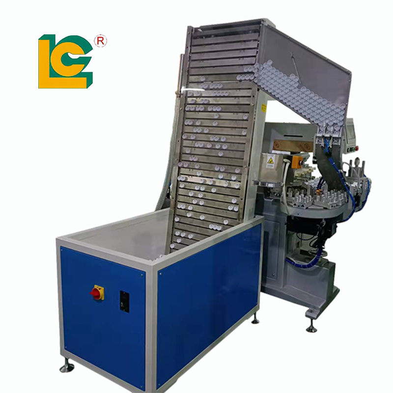 Plastic Cap Printing Machine Automatic Multi-Color Water Bottle Cover Pad Printing Machine Equipment With Conveyor