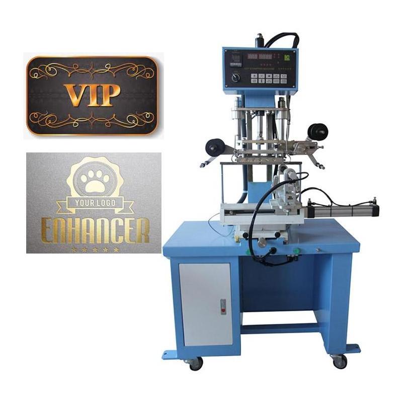 LC Brand Plastic Plane And Round Objects Automatic Hot Foil Stamping Machine For glass Bottle plastic cup Logo