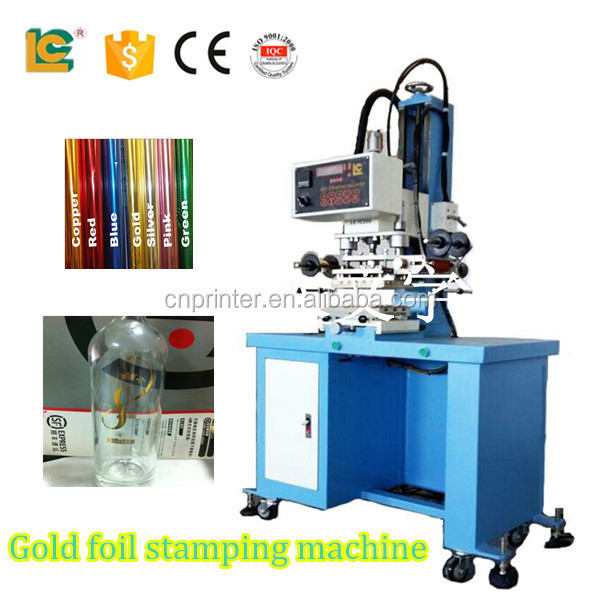 LC Number Plate Press Machine License Platehot stamping gold foil machine embossing logo artificial leather pneumatic machine