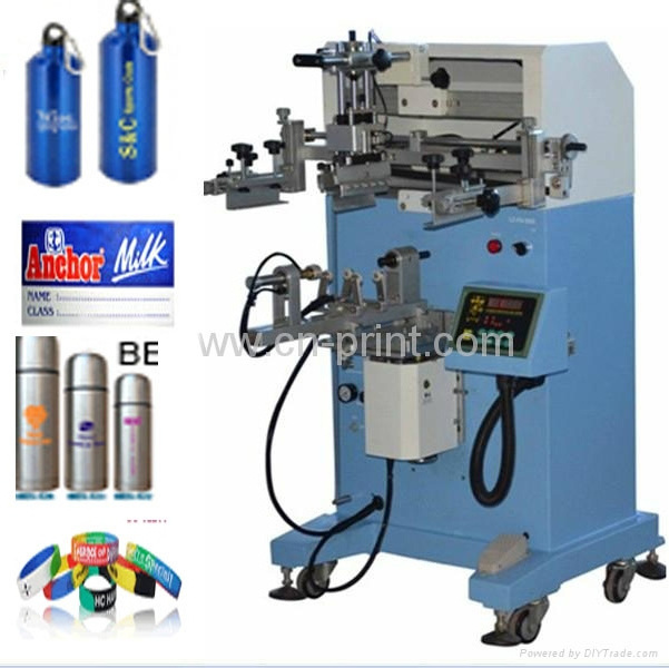 automatic Good Selling Cylinder Semi-Automatic Coffer Cup Screen Printer Silk Screen Printing Machine For Plastic Paper Tea Cup